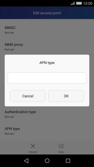 Key in mms and press OK.