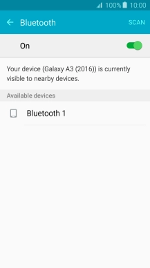 Press the required Bluetooth device and follow the instructions on the screen to pair the device with your phone.
