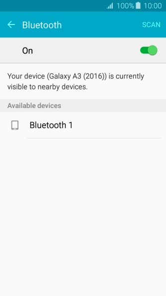 Press the required Bluetooth device and follow the instructions on the screen to pair the device with your phone.