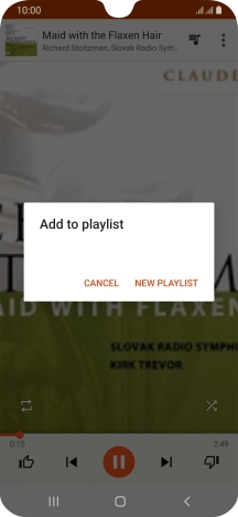 Press NEW PLAYLIST.