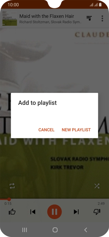 Press NEW PLAYLIST.
