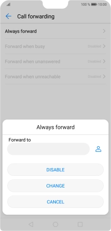 Press DISABLE.