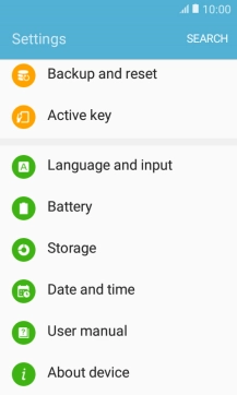 Press Battery.