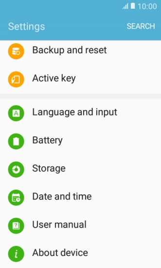 Press Battery.