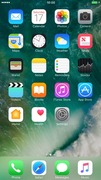 When the battery charging icon is displayed, the battery is charging.