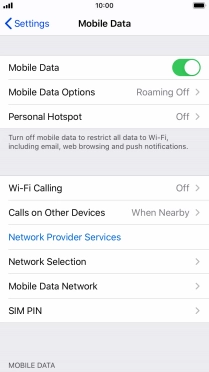 Press Mobile Data Network.