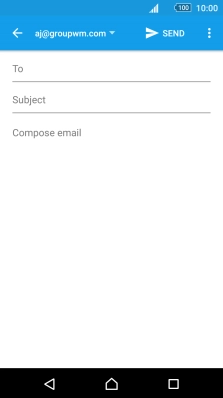 Press To and key in the first letters of the recipient's name.