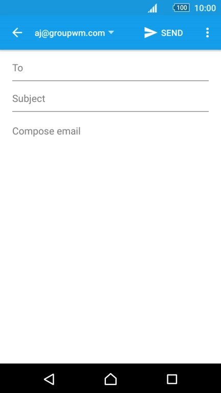 Press To and key in the first letters of the recipient's name.