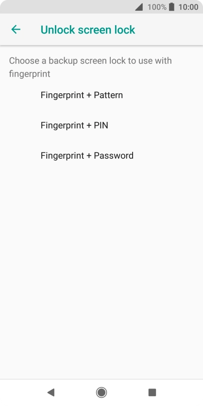 Press the required phone lock code and follow the instructions on the screen to create an additional phone lock code.