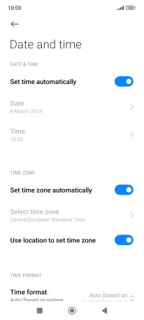 Press the Home key to return to the home screen.