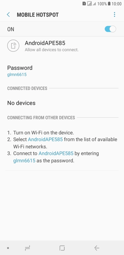 Press the Home key to return to the home screen.