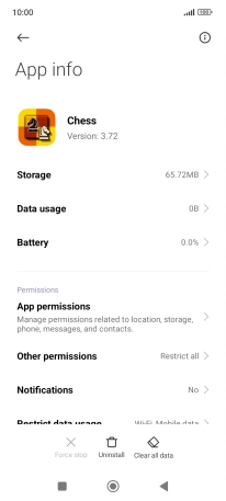 Press the Home key to return to the home screen.