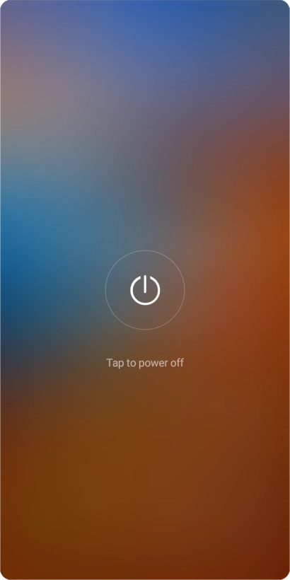 Press Tap to power off.