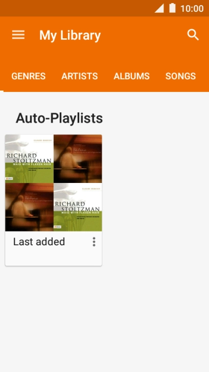 Press the required category.