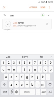 Press the required contact.