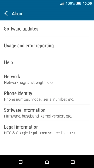 Press Software updates. If a new software version is available, it's displayed. 
Follow the instructions on the screen to update the phone software.