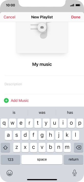 Press Add Music.