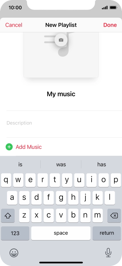 Press Add Music.