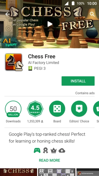 Press INSTALL and follow the instructions on the screen to install the app.