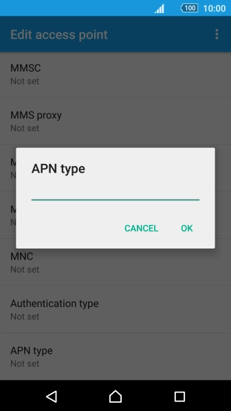 Key in mms and press OK.