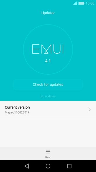 Press Check for updates. If a new software version is available, it's displayed. Follow the instructions on the screen to update the phone software.