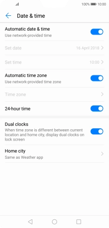 Press the Home key to return to the home screen.