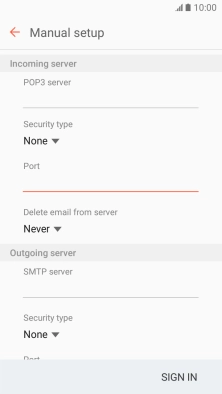 Press the drop down list below 