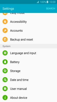 Press Battery.