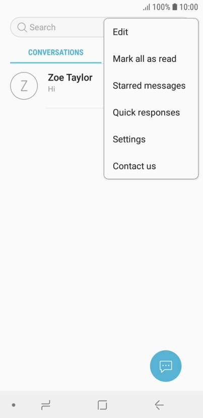 Press Settings.