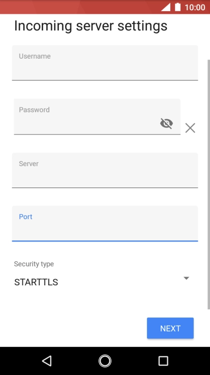 Press the drop down list below 