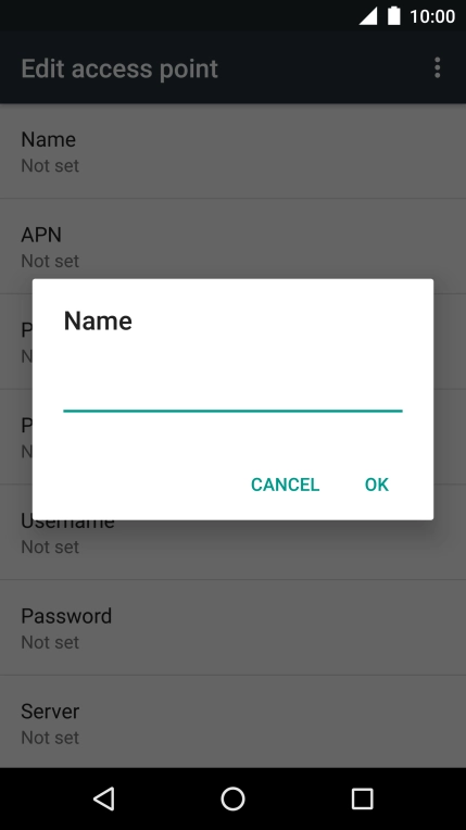 Key in Vodafone MMS and press OK.