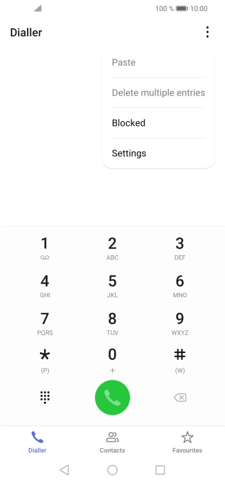 Press Settings.
