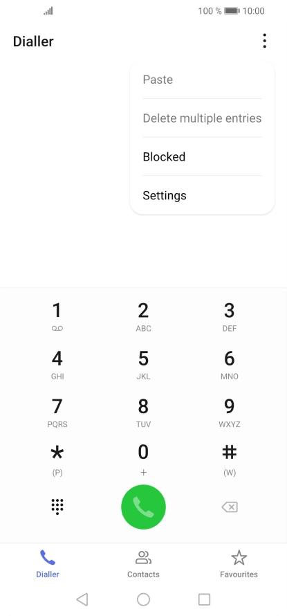Press Settings.
