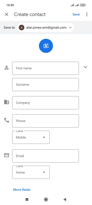 Press the drop down list next to 