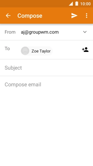 Press Subject and key in the required subject.