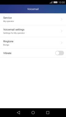 Press Voicemail settings.