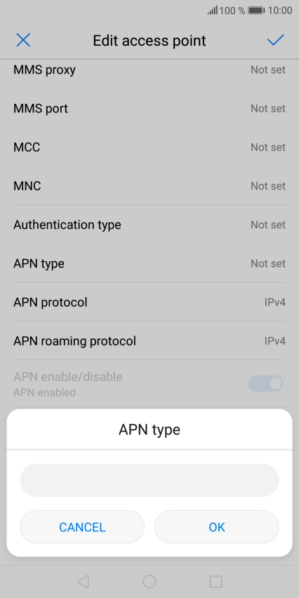 Key in mms and press OK.