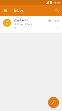 Press the new email message icon.