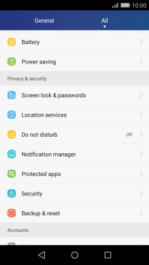 Press Screen lock & passwords.