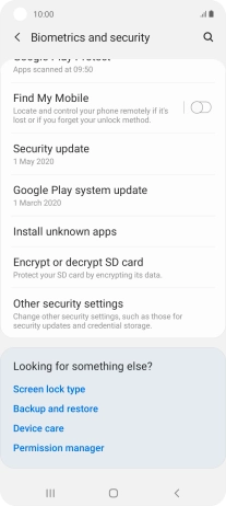 Press Other security settings.
