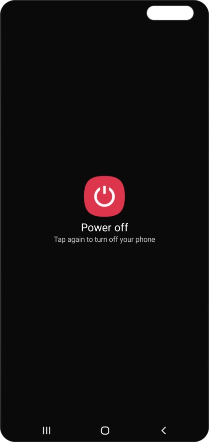 Press Power off.