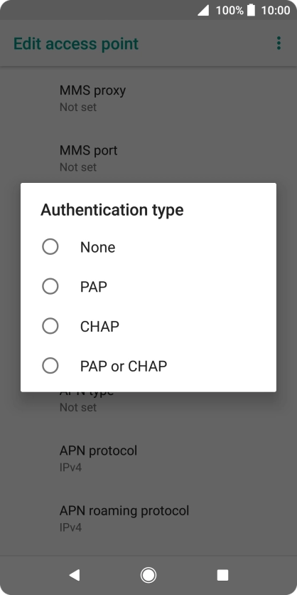 Press PAP.