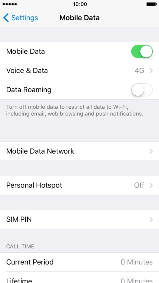 Press Mobile Data Network.