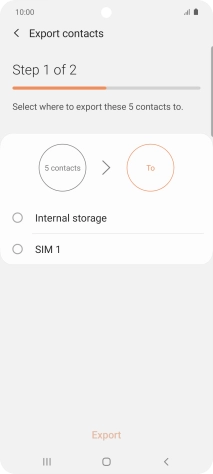 Press the name of the SIM.