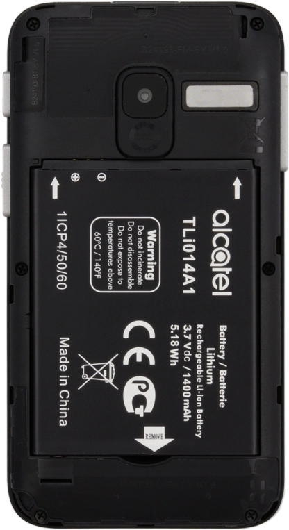 Take hold of the bottom of the battery and remove it.