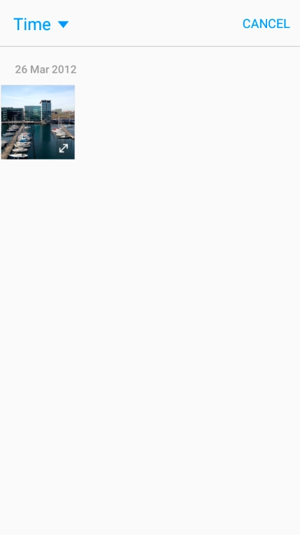 Press the drop down list in the top left corner of the screen.