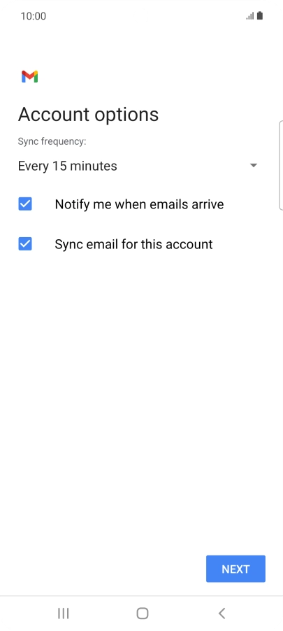 Press the drop down list below 