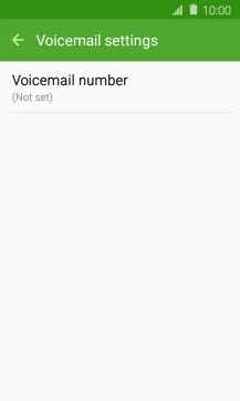 Press Voicemail number.