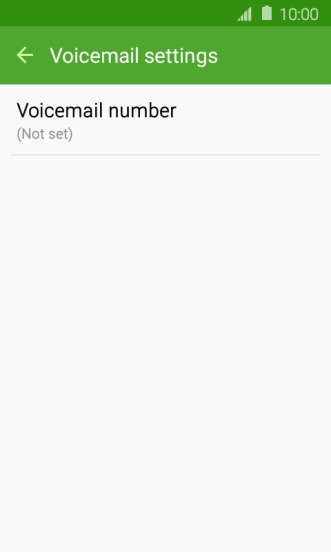 Press Voicemail number.
