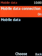 Select Mobile data.